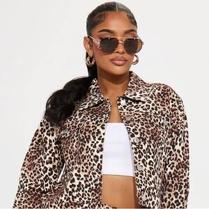 Sale Time out leopard two piece set